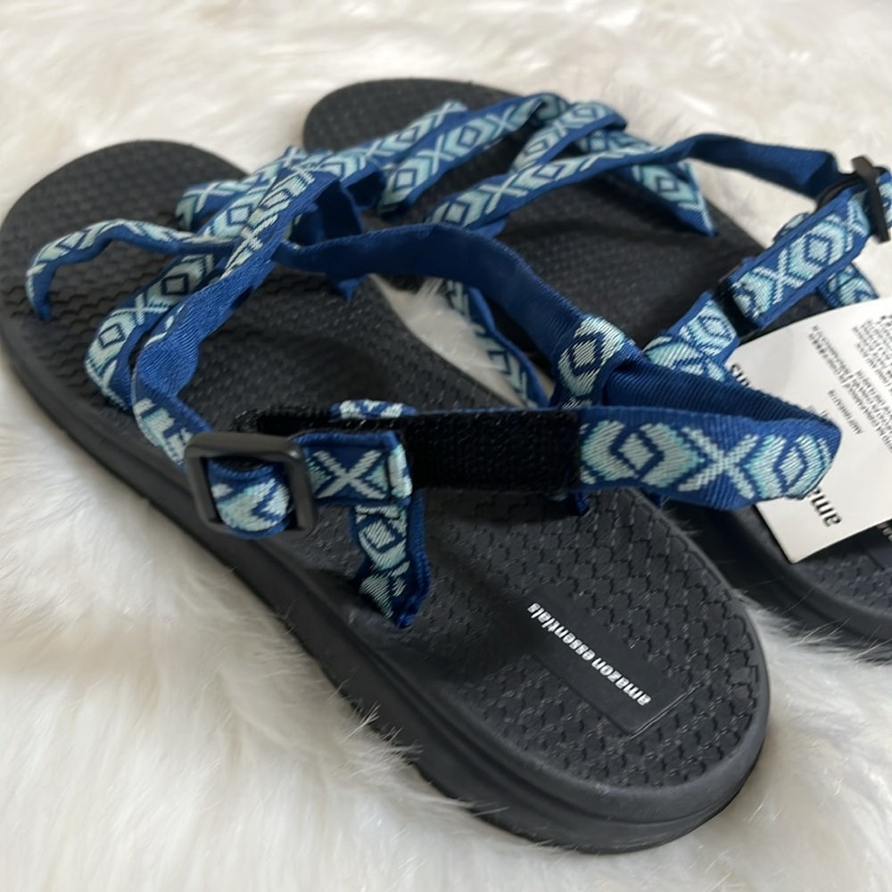NWT Amazon Essentials Blue Patterned Strappy Wate… - image 4